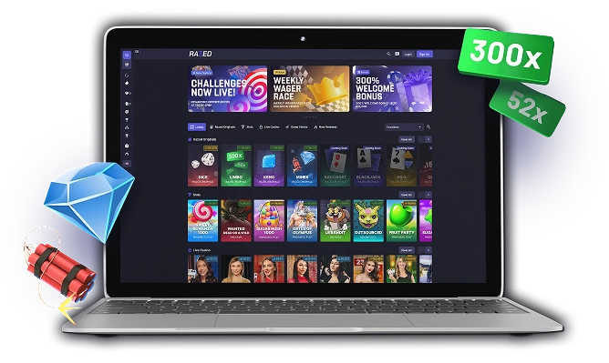 Razed Casino Australia Desktop